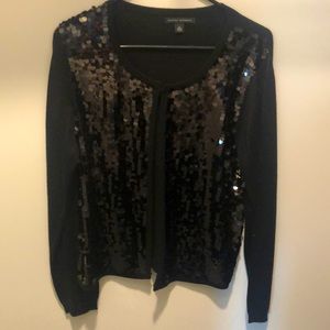 Banana Republic Black Sequin Cardigan
